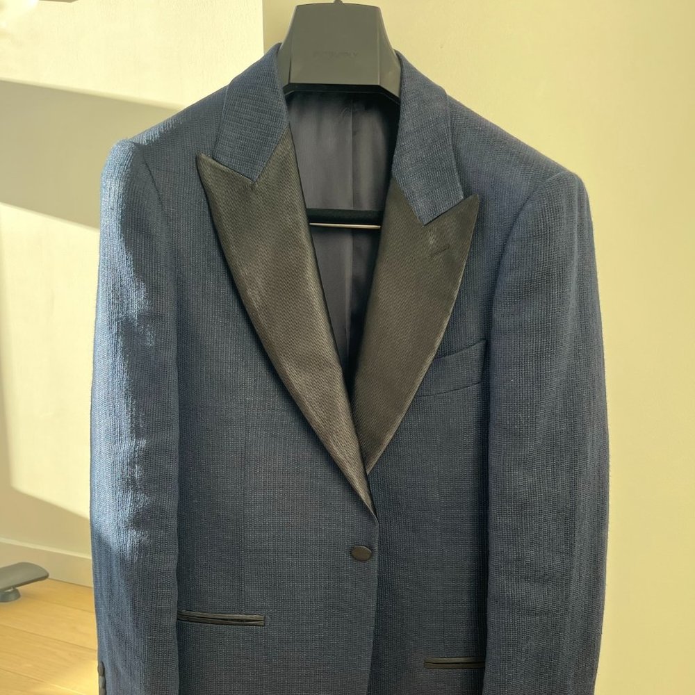 Suitsupply Navy Tuxedo Jacket